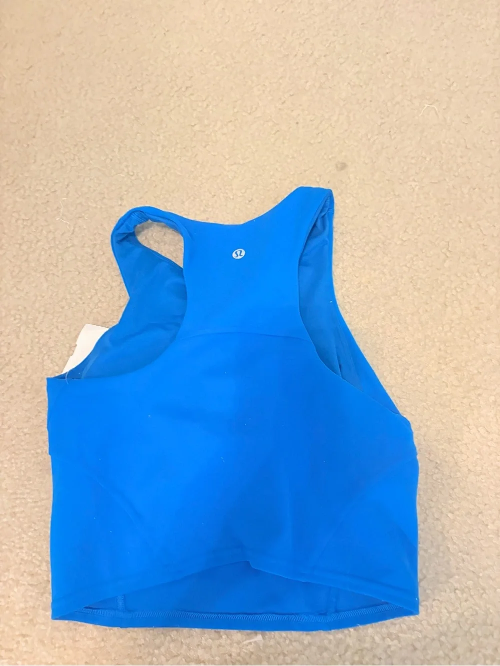 lululemon athletica Electric Blue High-Neck Crop Tank
